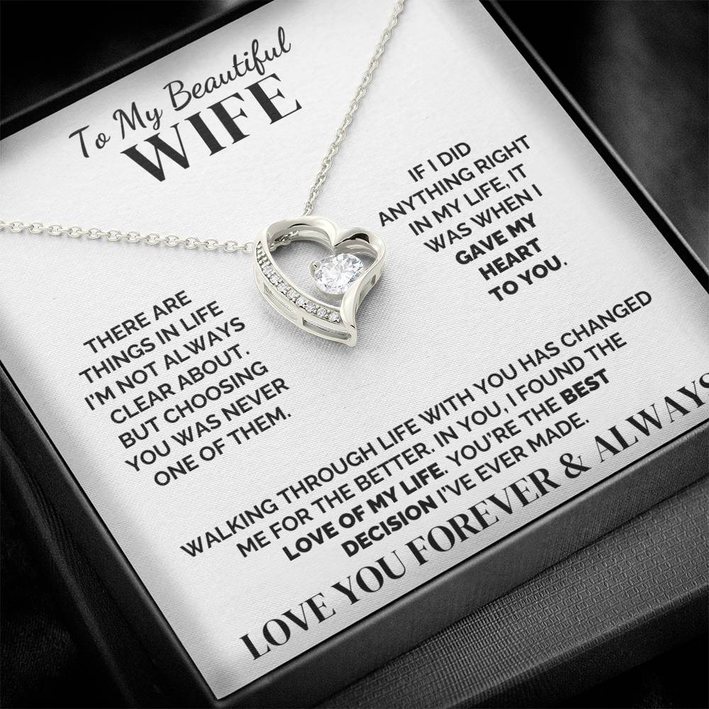 To My Wife – Best Decision Ever – Necklace