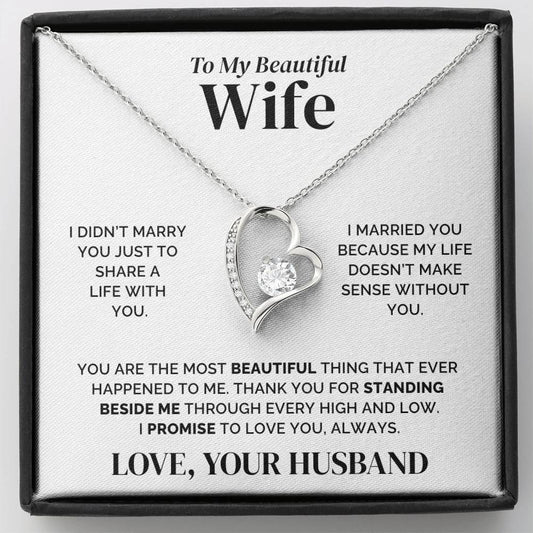 To My Wife – I Stand Beside You – Necklace