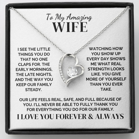 To My Wife – The Mom Our Family Needed – Necklace