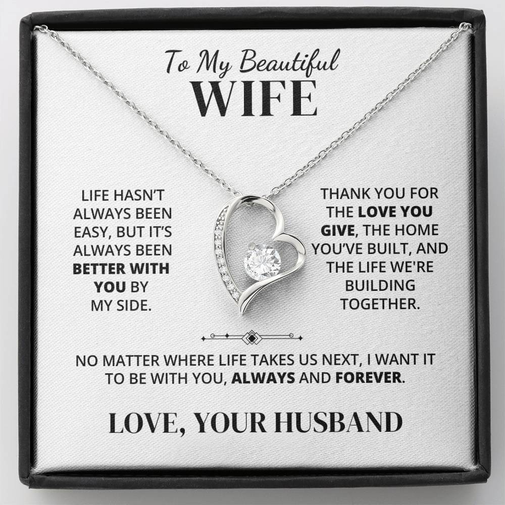 To My Wife – Better With You – Necklace
