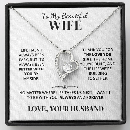 To My Wife – Better With You – Necklace
