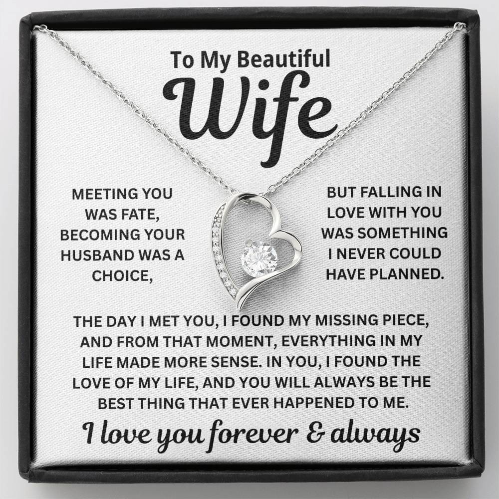 To My Wife - Always Meant To Be Lived This Way - Necklace