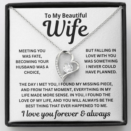 To My Wife - Always Meant To Be Lived This Way - Necklace