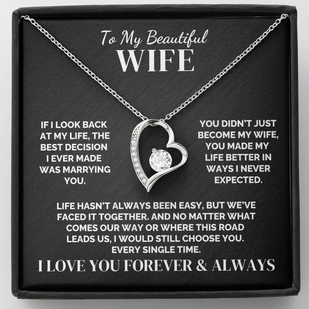 To My Wife – Faced It Together – Necklace