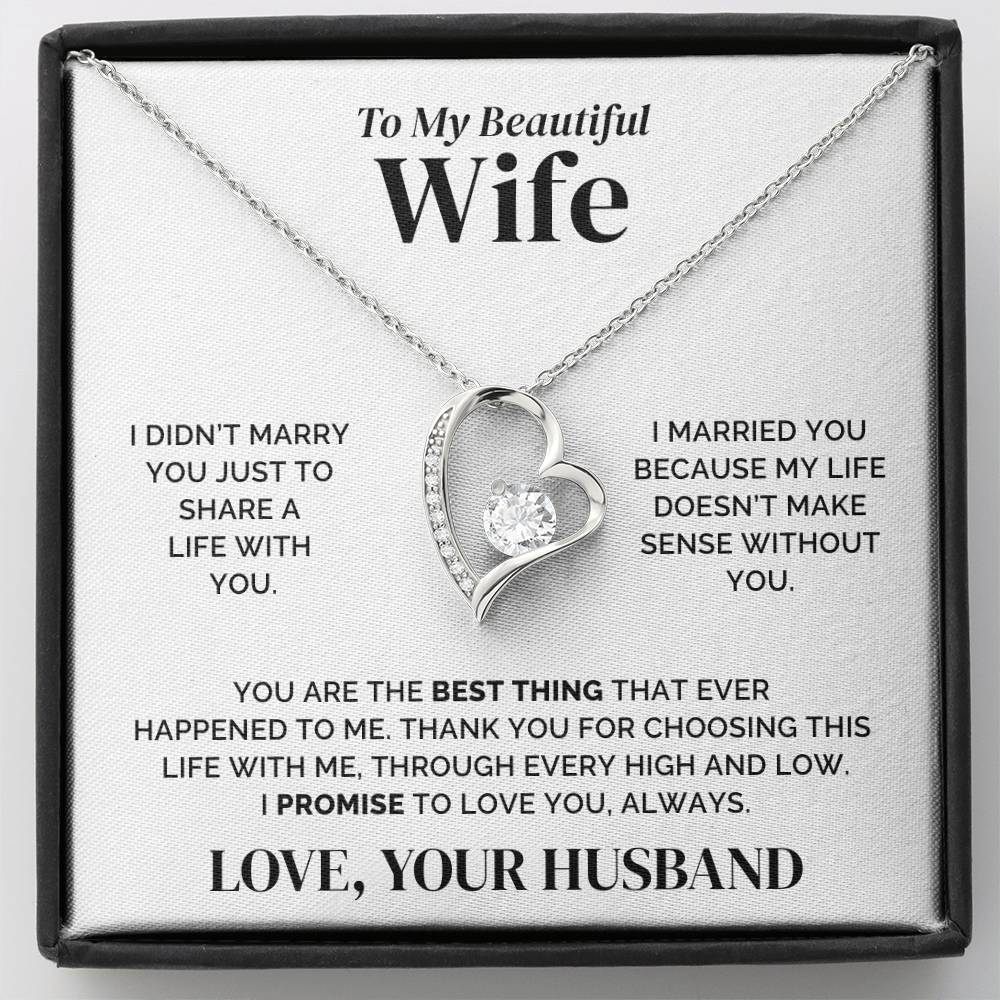 To My Wife – The Best Thing – Necklace