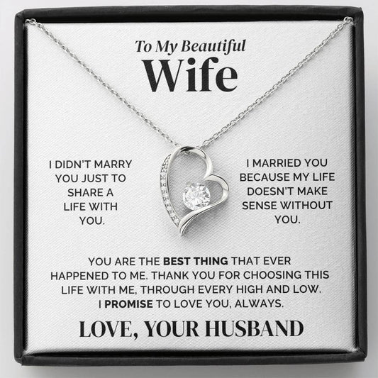 To My Wife – The Best Thing – Necklace