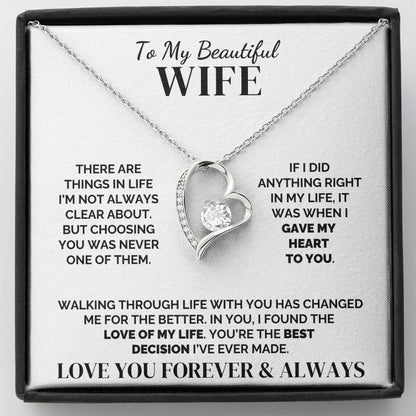 To My Wife – Best Decision Ever – Necklace