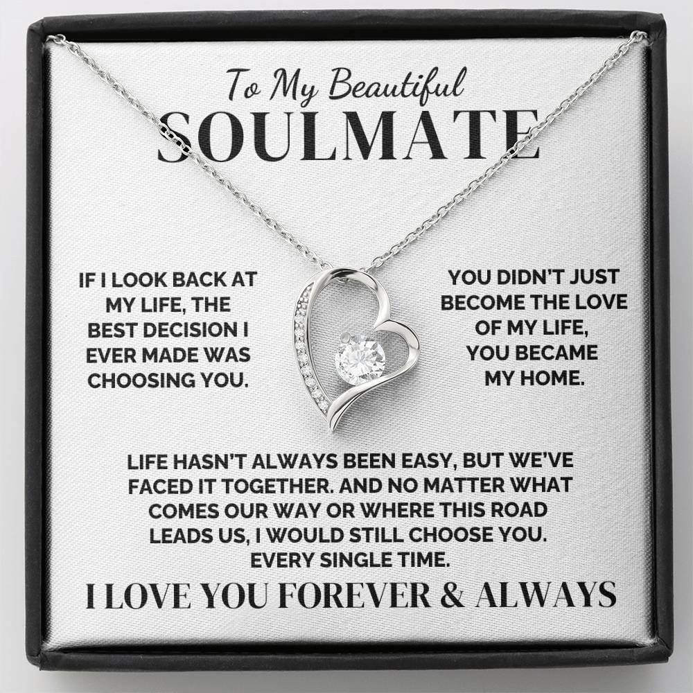 To My Soulmate – The Best Decision of My Life – Necklace