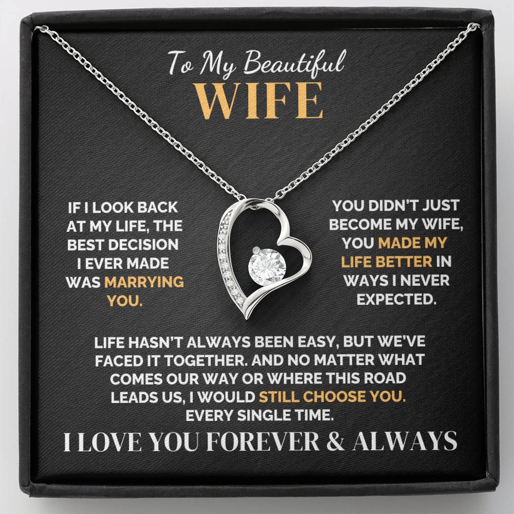 To My Wife – The Life I’d Choose Again – Necklace