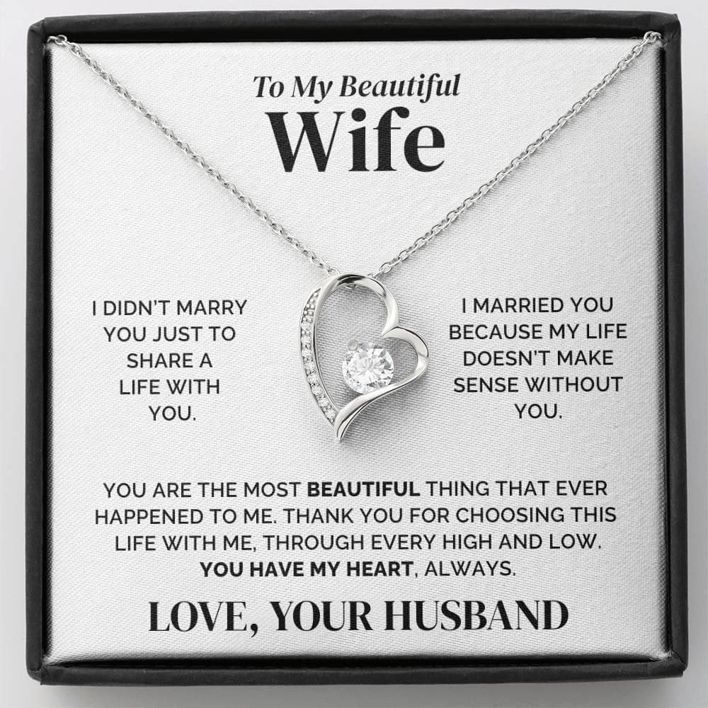 To My Wife – You Have My Heart – Necklace