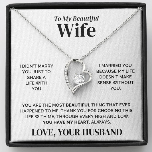 To My Wife – You Have My Heart – Necklace