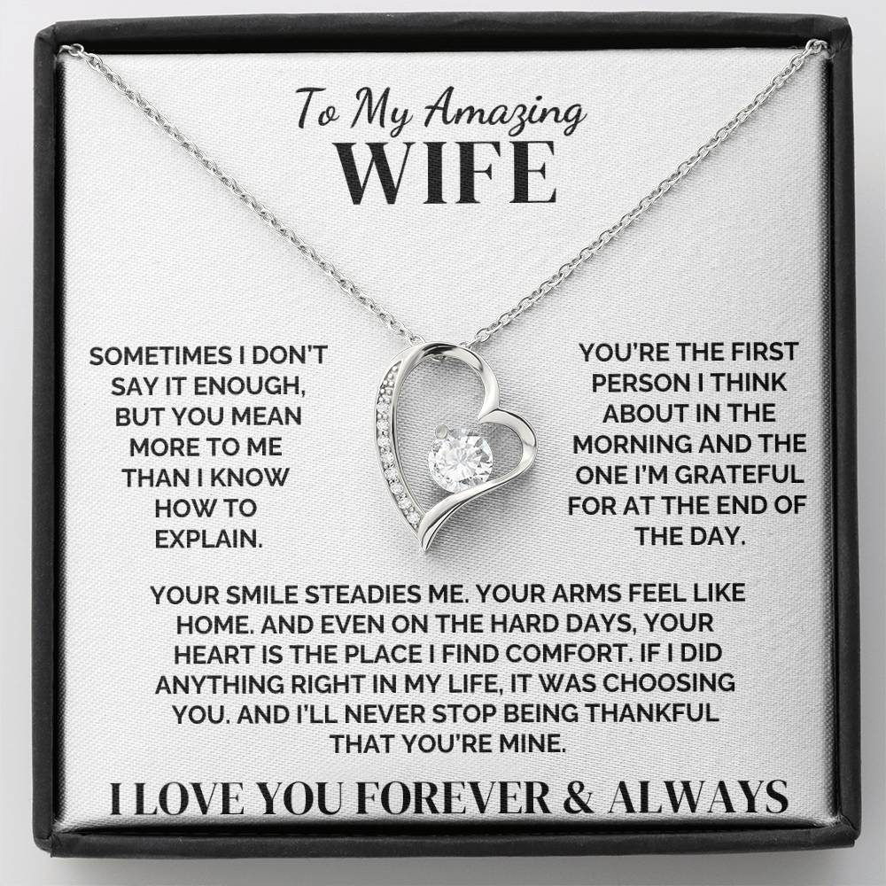 To My Wife – The Right Choice, Every Time – Necklace