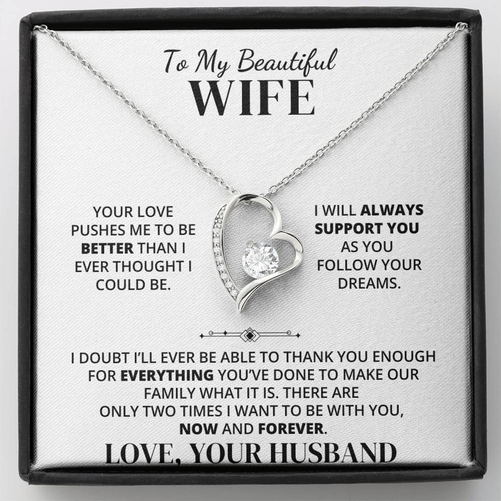 To My Wife – Thank You for Our Forever – Necklace