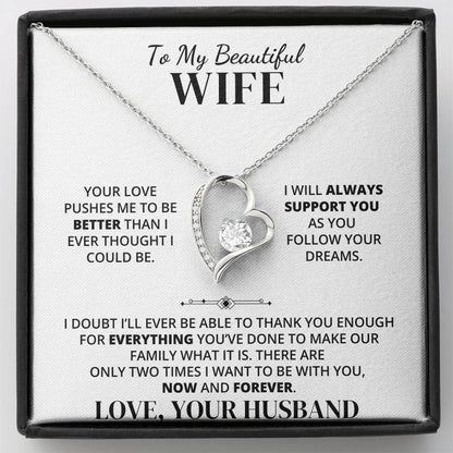 To My Wife – Thank You for Our Forever – Necklace