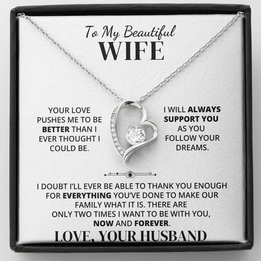 To My Wife – Thank You for Our Forever – Necklace