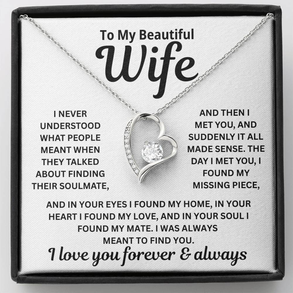 To My Wife - I Was Always Meant To Find You - Necklace