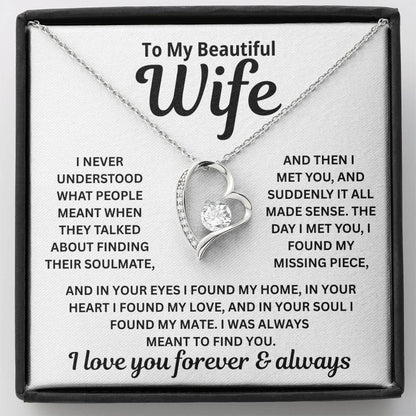 To My Wife - I Was Always Meant To Find You - Necklace