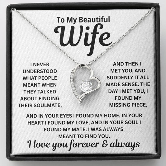 To My Wife - I Was Always Meant To Find You - Necklace