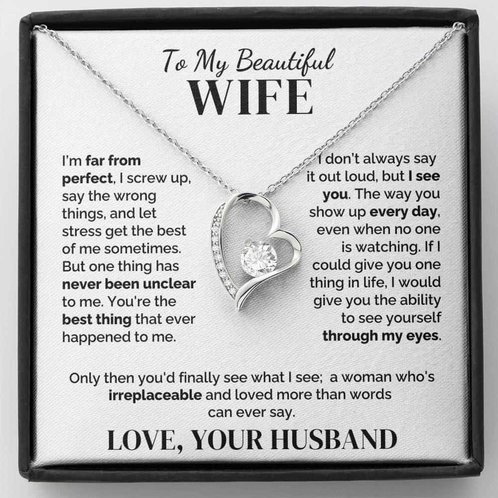 To My Wife – Irreplaceable – Necklace