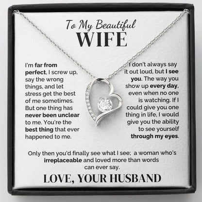 To My Wife – Irreplaceable – Necklace