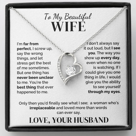 To My Wife – Irreplaceable – Necklace