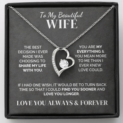 To My Wife – My Best Decision – Necklace