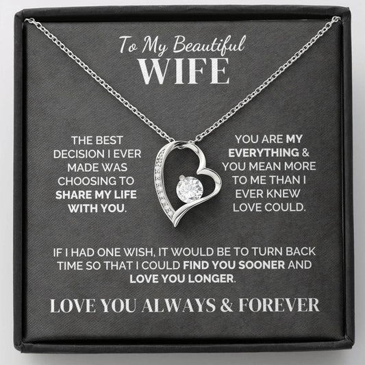 To My Wife – My Best Decision – Necklace