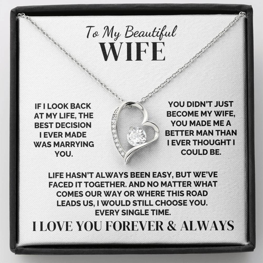 To My Wife – You Made Me Better – Necklace