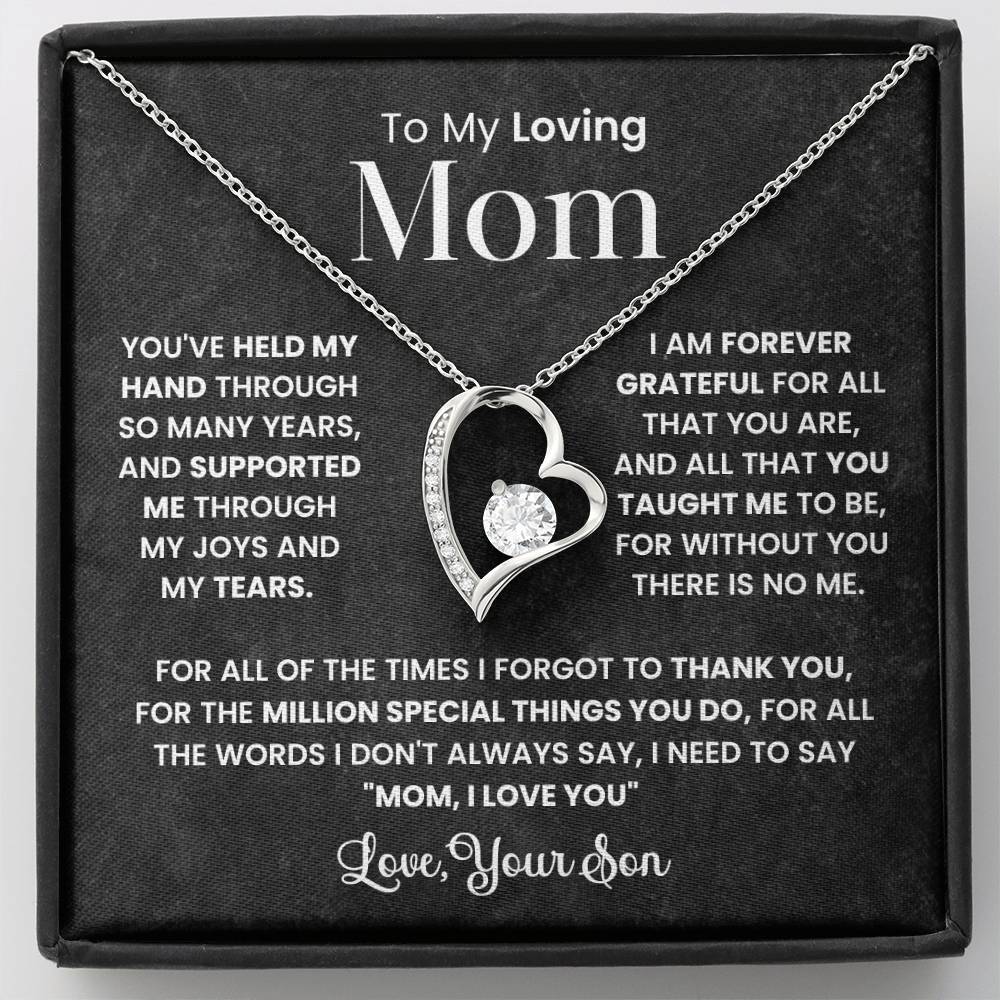To My Mom - Forever Grateful For You - Necklace