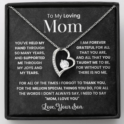 To My Mom - Forever Grateful For You - Necklace