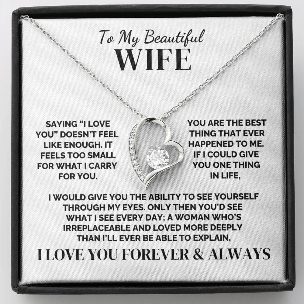 To My Wife – If You Could See What I See – Necklace