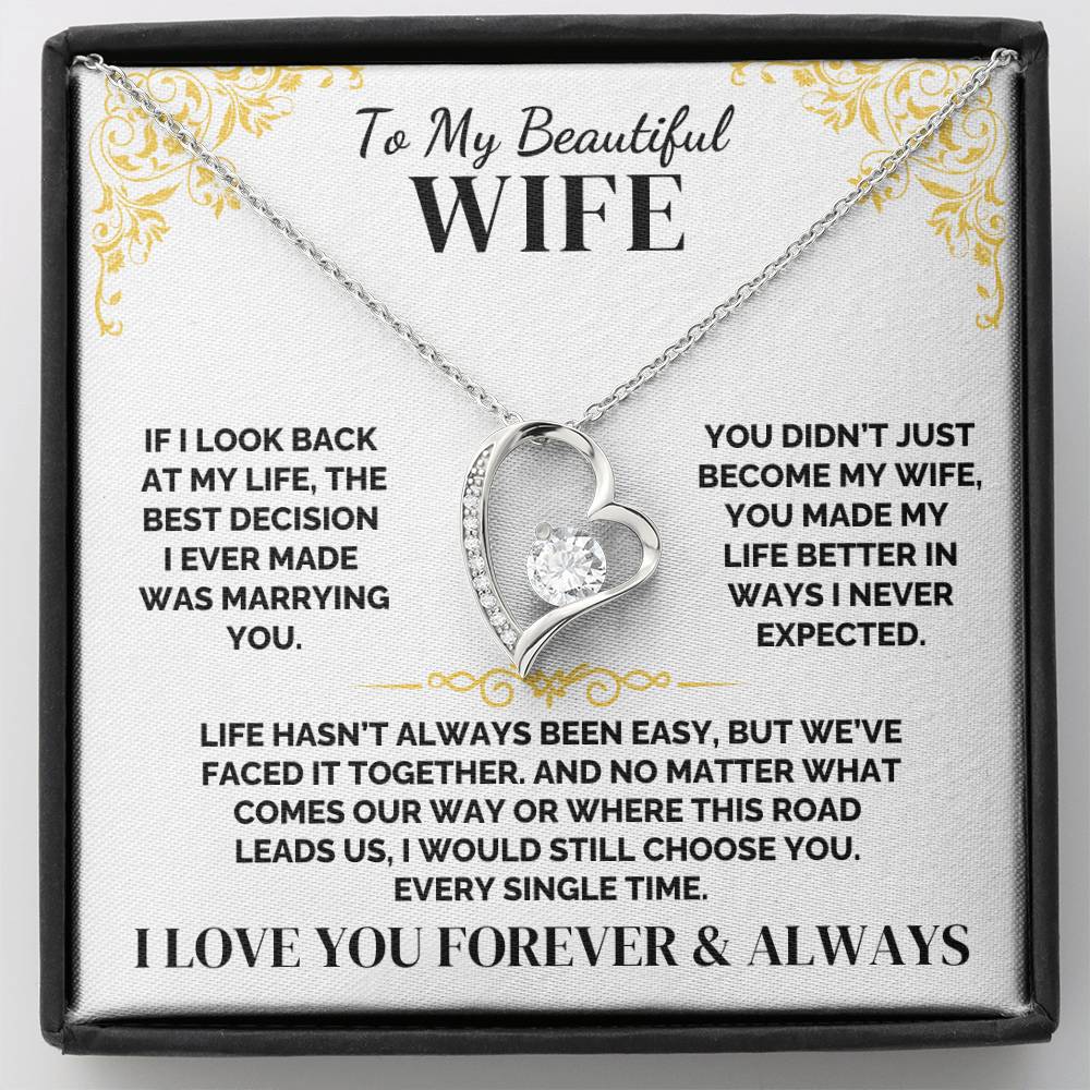 To My Wife – Choosing You Was Easy – Necklace