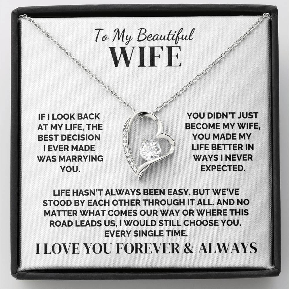 To My Wife – Standing By You – Necklace
