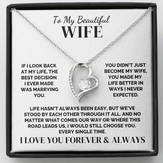 To My Wife – Standing By You – Necklace