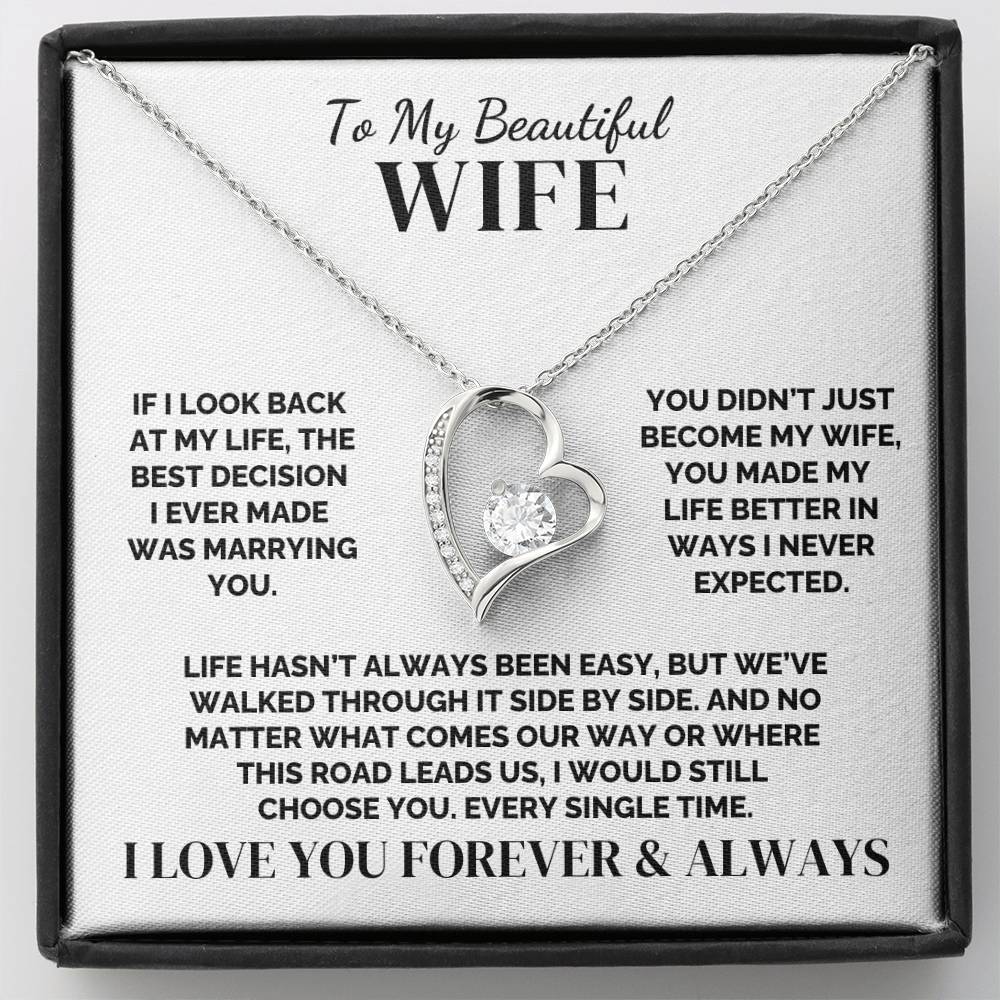 To My Wife – Side By Side – Necklace