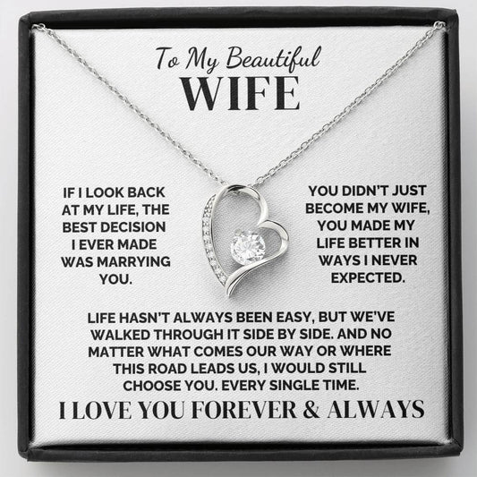 To My Wife – Side By Side – Necklace