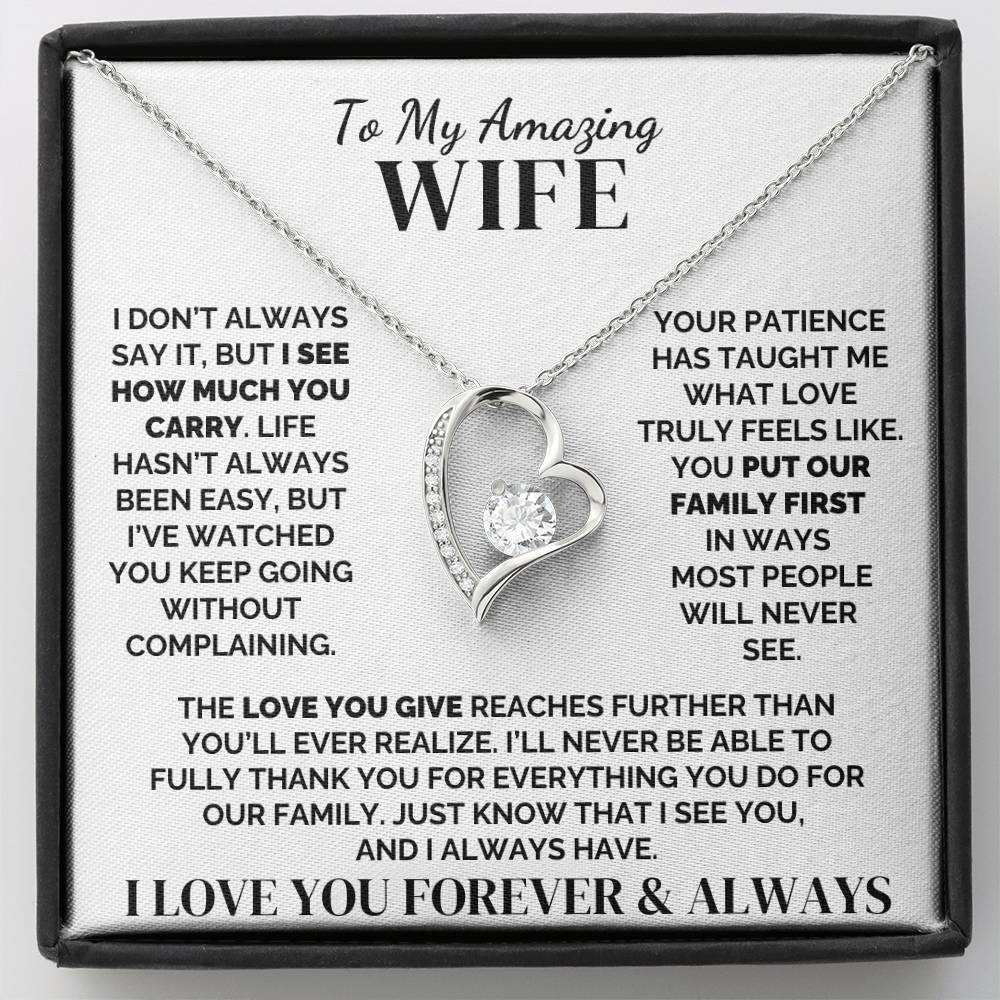 To My Wife – I See You – Necklace