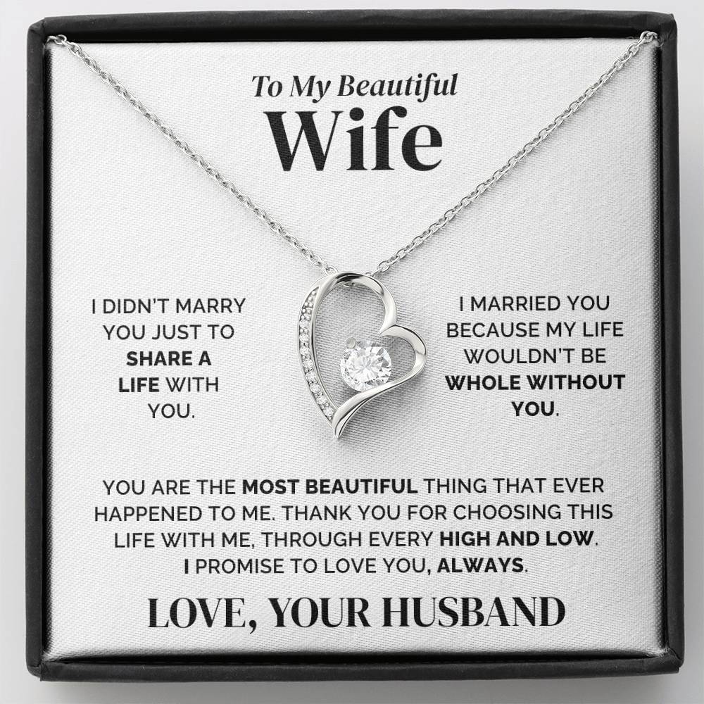 To My Wife – Whole Without You – Necklace