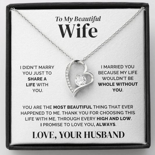 To My Wife – Whole Without You – Necklace
