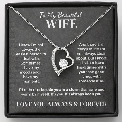 To My Wife – Through Hard Times Together – Necklace