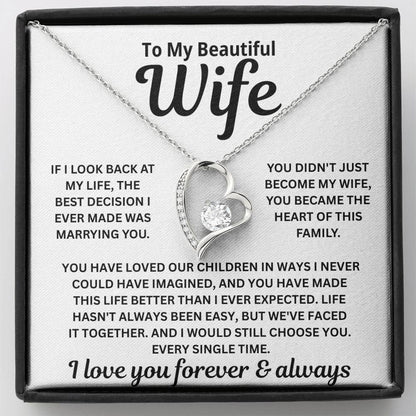 To My Wife — Heart of This Family — Necklace