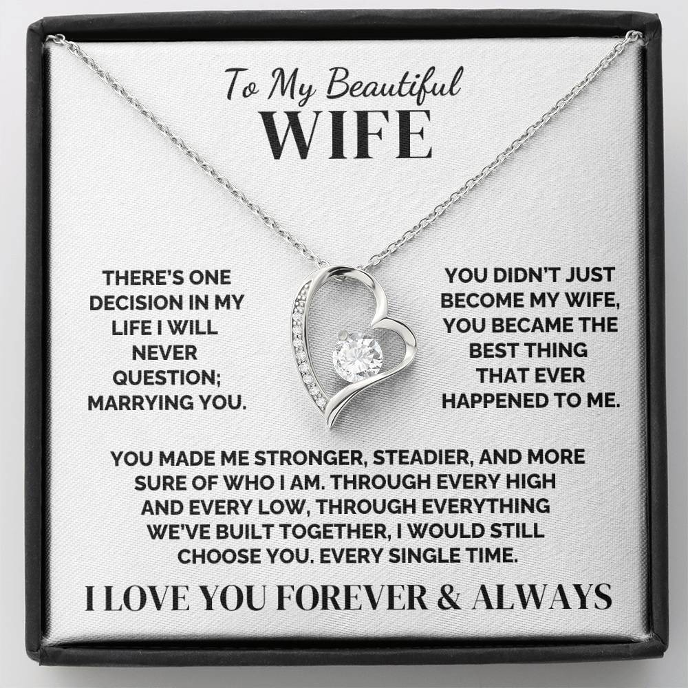 To My Wife – The Choice I’ll Always Make – Necklace