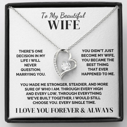 To My Wife – The Choice I’ll Always Make – Necklace