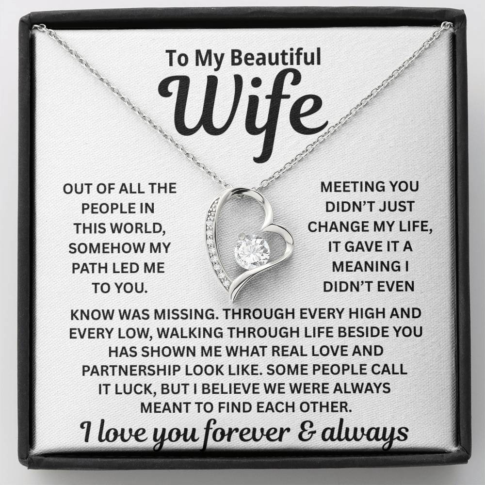 To My Wife – Meant To Find Each Other – Necklace