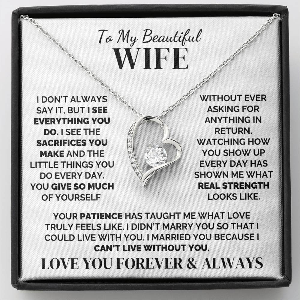 To My Wife – I See Everything You Do – Necklace