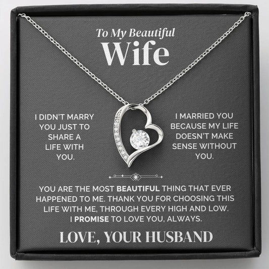 To My Wife – I Choose You – Necklace