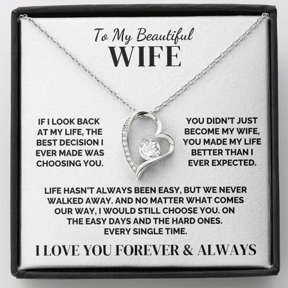 To My Wife – We Never Walked Away – Necklace