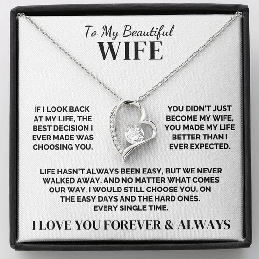 To My Wife – We Never Walked Away – Necklace