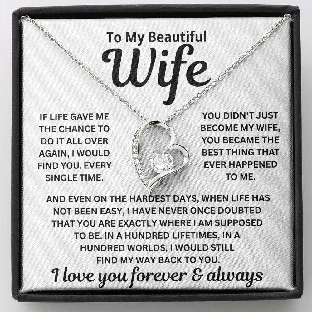 To My Wife — Find My Way Back To You — Necklace