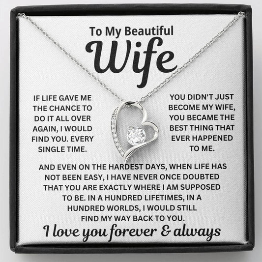 To My Wife — Find My Way Back To You — Necklace